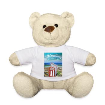 EG Meer I Strandkorb I Zingst I Ostsee l Bild - Teddy - Weiß - Vorne