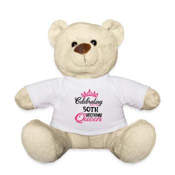 Célébrer avec la reine du 50e anniversaire - Nounours - blanc - Devant