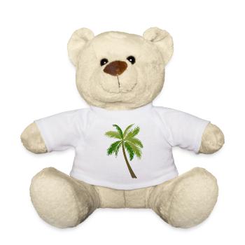 palm tree palm palms - Teddy Bear - white - Front