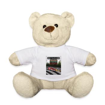 Rennwagen Autorennen - Teddy - Weiß - Vorne