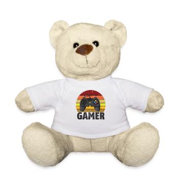 Gamer - Teddy Bear - white - Front