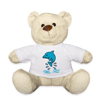 Dolphin dolphin - Teddy Bear - white - Front