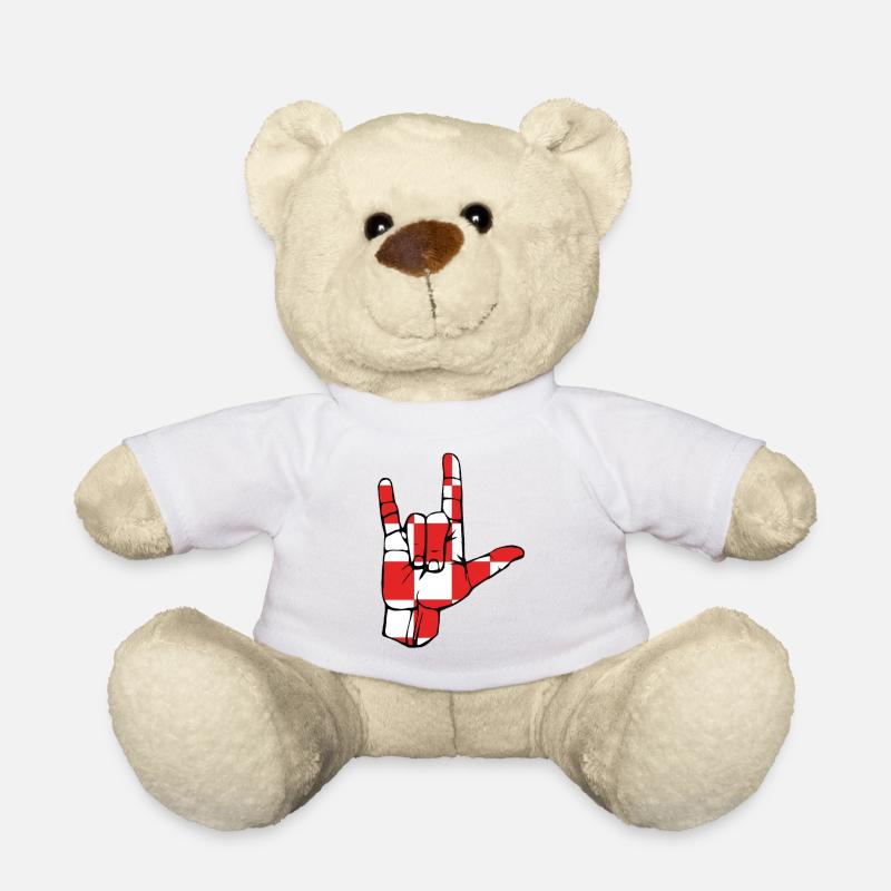 Je t’aime-signe Brabant - Nounours - blanc