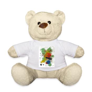 Kunst - abstrakte kunst - abstrakt - Teddy - Weiß - Vorne
