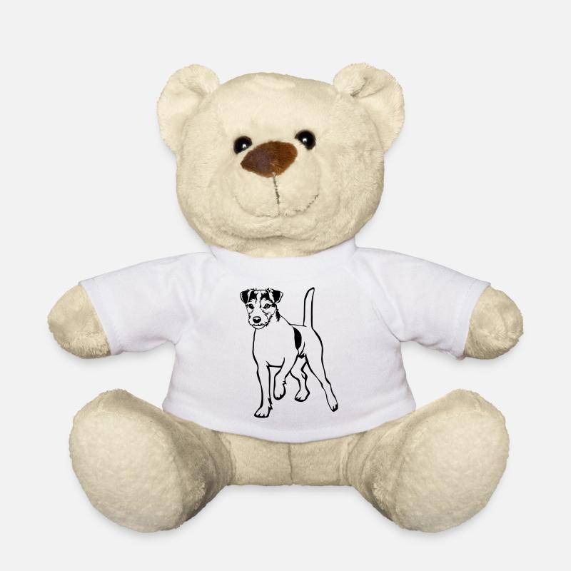 Parson Russell Terrier - Teddy Bear - white