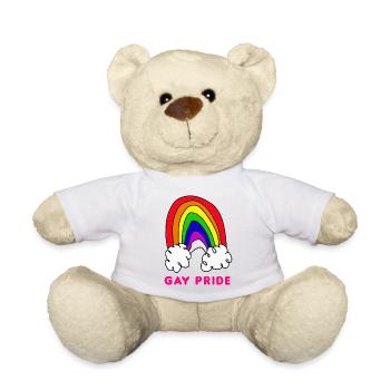 malerei gay pride - Teddy - Weiß - Vorne
