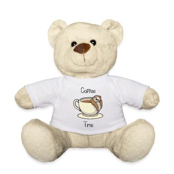 L'heure du café - Nounours - blanc - Devant
