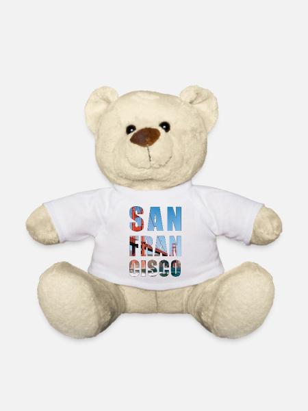 San Francisco - dream city - Teddy Bear - white