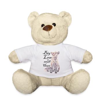 Kleiner Fuchs Mit Viel Liebe Im Herzen - Teddy - Weiß - Vorne