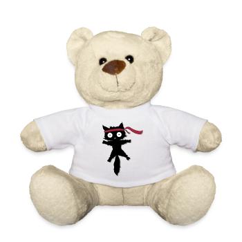 Ninja Protecteur en forme de chat - Nounours - blanc - Devant