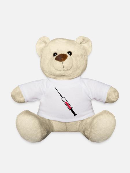 Spritze als Vektor - Teddy - Weiß