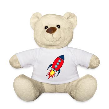 Lanceuse de fusée | Lancement de missiles | École de fusées pour enfants - Nounours - blanc - Devant