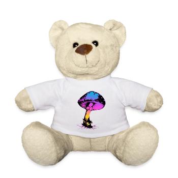 Psycho Pilz - Teddy - Weiß - Vorne