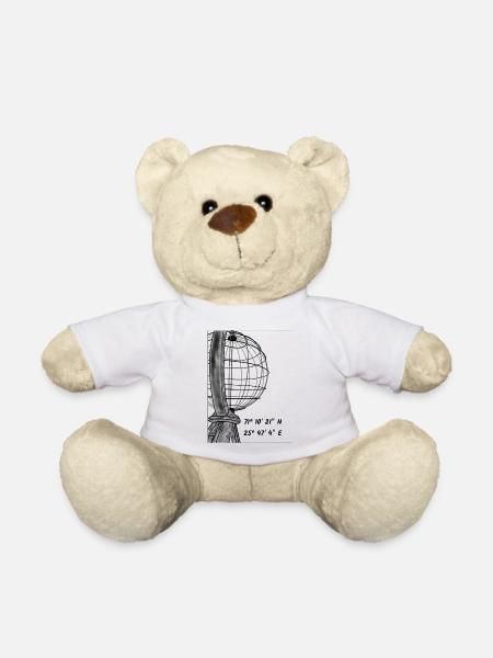 Die Weltkugel am Nordkap - Teddy - Weiß
