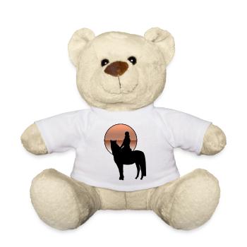 Cheval - Nounours - blanc - Devant