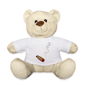 cigare fume fumer - Nounours - blanc - Devant