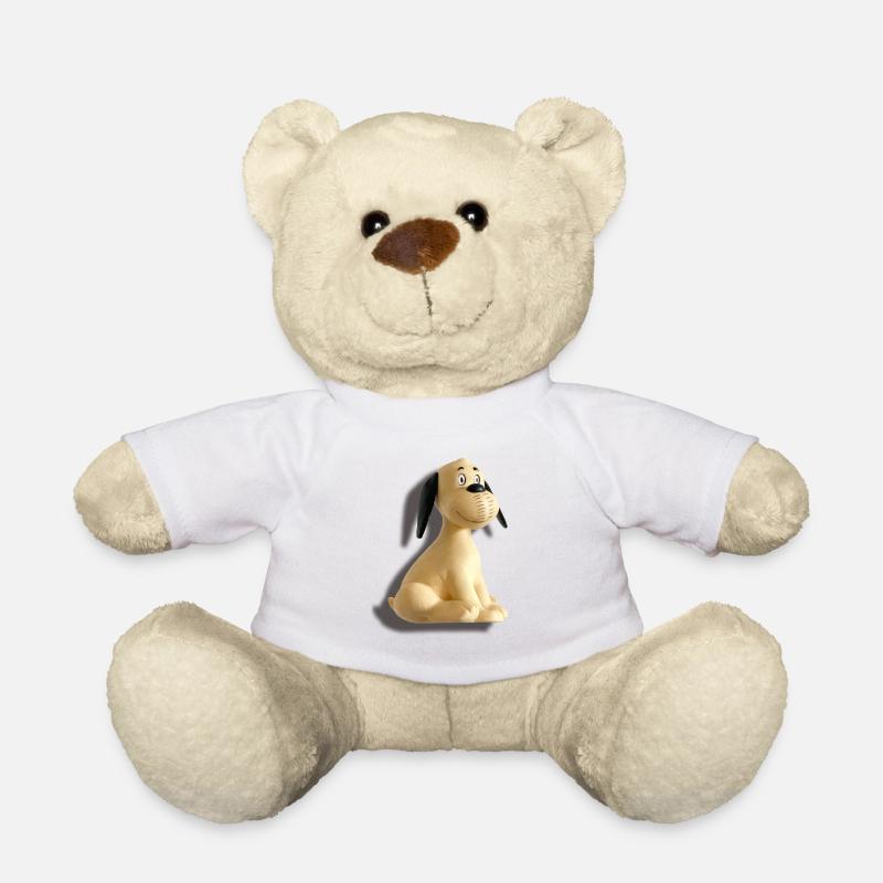 Dog Wum - 80s Trend - Teddy Bear - white