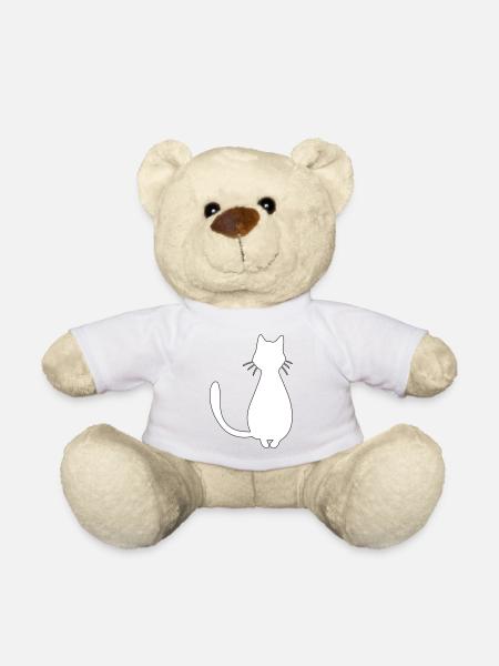 cat - Teddy Bear - white