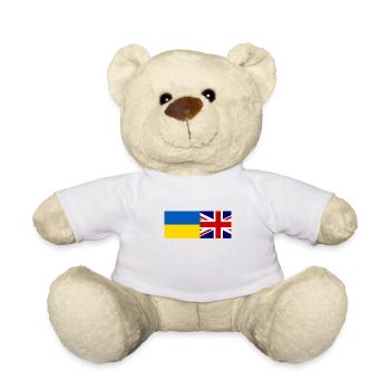 solidarity With Ukraine - Teddy Bear - white - Front