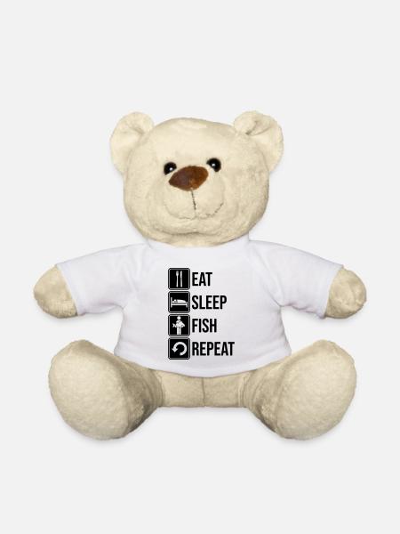 Fish Täglich Wiederholen - Teddy - Weiß