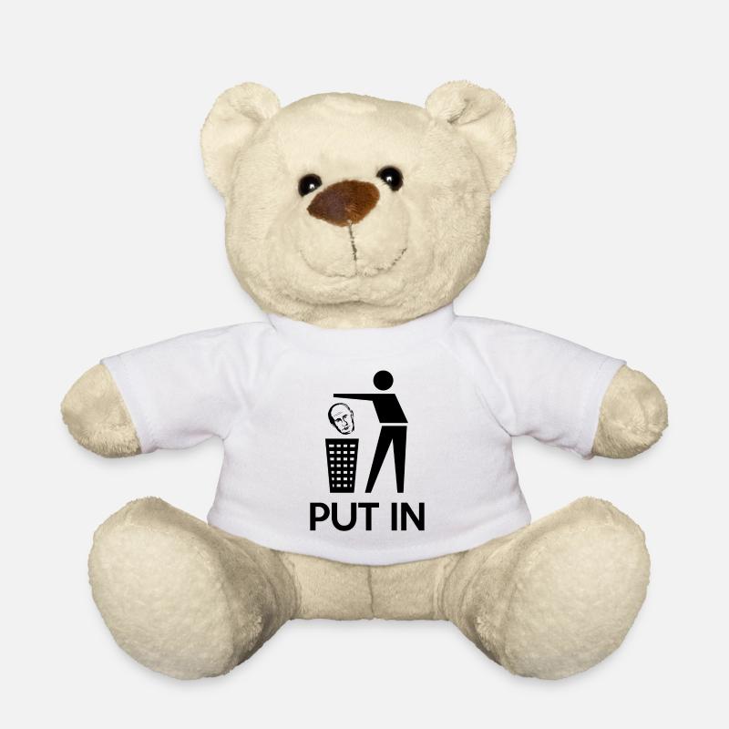 PUT IN ( ANTI WAR SYMBOL ) - Teddy - Weiß