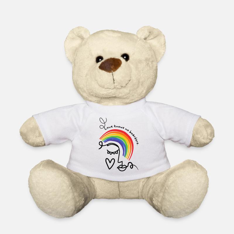 Pride Month Liebe Grenzen Regenbogen LGBTQ Queer - Teddy - Weiß