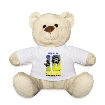 Maillot de football numéro 10 - Nounours - blanc - Devant