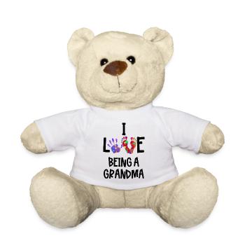Grandma Statement Grandmother Pensioner Old Woman - Teddy Bear - white - Front