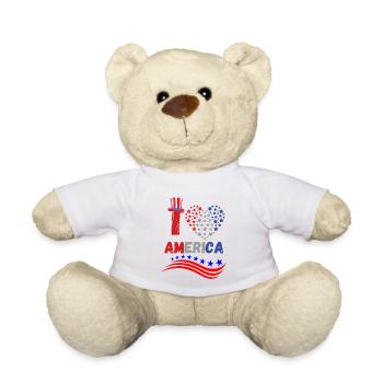 4. Juli Vereinigte Staaten von Amerika - Teddy - Weiß - Vorne