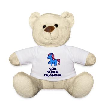 Islandponys Statement Isländer Islandpferde Pony - Teddy - Weiß - Vorne