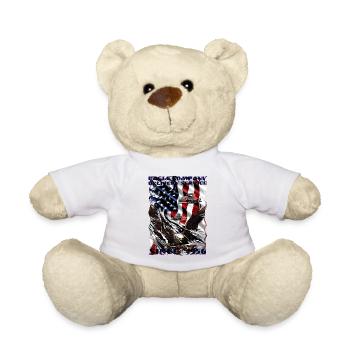 Truck Driver Vintage Geburtstagsgeschenk Amerika - Teddy - Weiß - Vorne