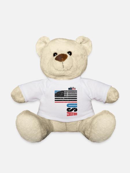 USA Retro Style - Teddy - Weiß