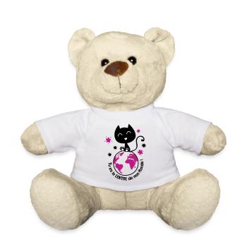 Un amour de chat, déclaration d'amour ! - Nounours - blanc - Devant