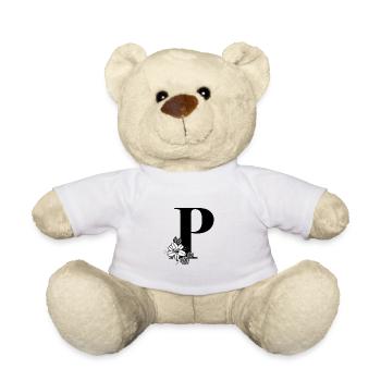 Lettre P - Nounours - blanc - Devant