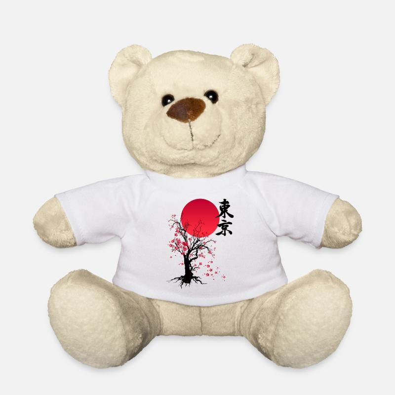 AUTUMN - CHERRY BLOSSOM FALL - Teddy Bear - white