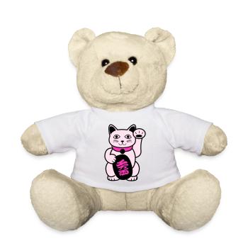 Maneki Waving Chat - Nounours - blanc - Devant