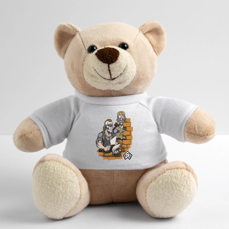 Bricklayer, master mason, craftsman, construction technician Teddy Bear