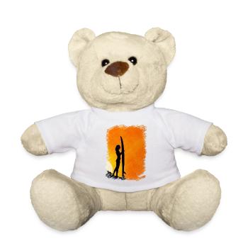 surfing - Teddy Bear - white - Front