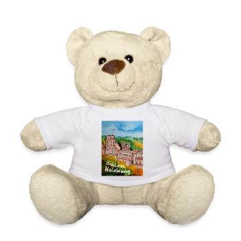EG Urlaub I Heidelberg I Schloss I Aquarell - Teddy - Weiß - Vorne
