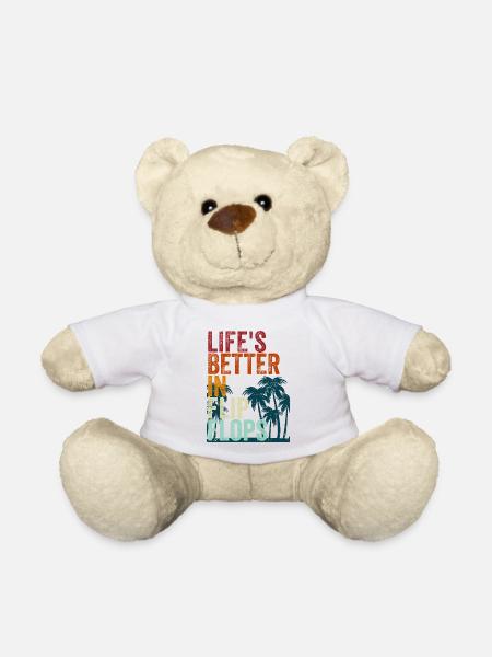 Life's better in Flip Flops - Teddy - Weiß
