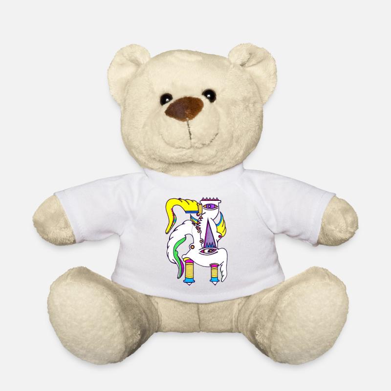 Einhorn Gockel - Teddy - Weiß