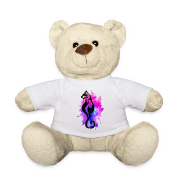 Cat Ink - Teddy Bear - white - Front