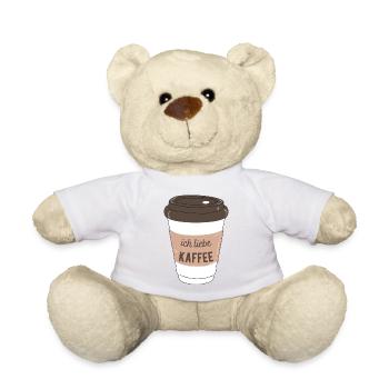ich liebe kaffee - Teddy - Weiß - Vorne