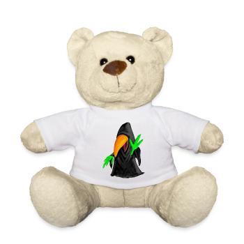 Perruche noire - Nounours - blanc - Devant