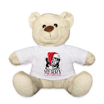 Père Noël TERRE-Neuve Joyeux Noël Chiens Wilsigns - Nounours - blanc - Devant