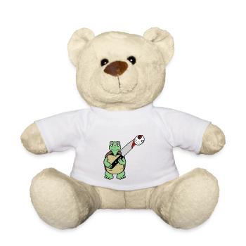 Killer Shildkröte- Turtle kills Jason - Teddy - Weiß - Vorne