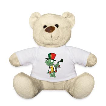 Portuguese Fan Turtle - Teddy Bear - white - Front