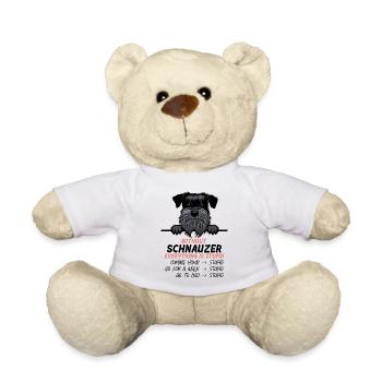 Ohne Schanuzer ist alles doof - Teddy - Weiß - Vorne