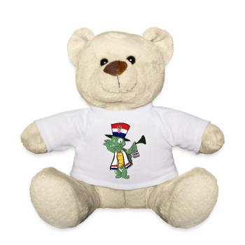 Croatian Fan Turtle - Teddy Bear - white - Front