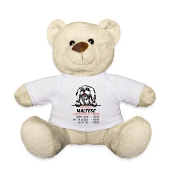 Ohne Malteser ist alles doof - Teddy - Weiß - Vorne